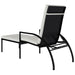 Sun Loungers 2 Pcs with Footrest Pe Rattan Black Toiltx