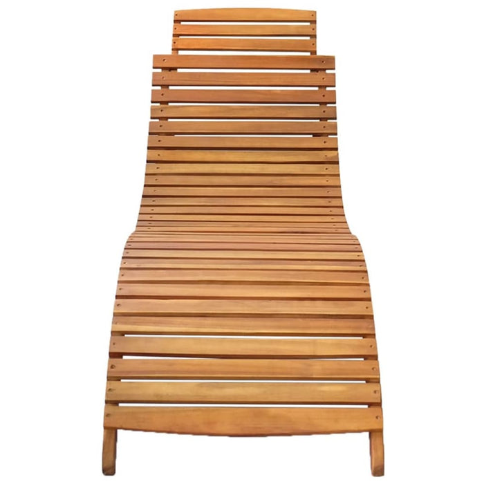 Sun Loungers 2 Pcs Solid Wood Acacia Tbiitlb