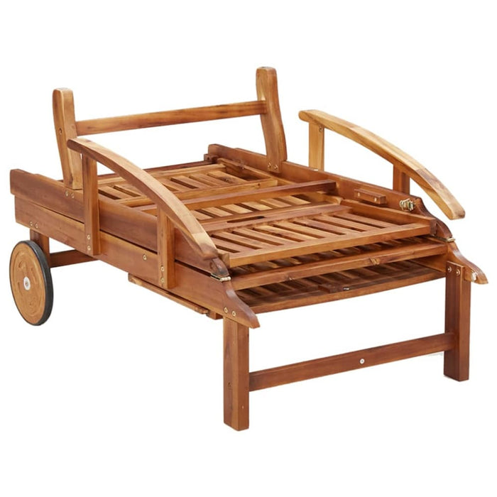 Sun Loungers 2 Pcs Solid Wood Acacia Tobakli