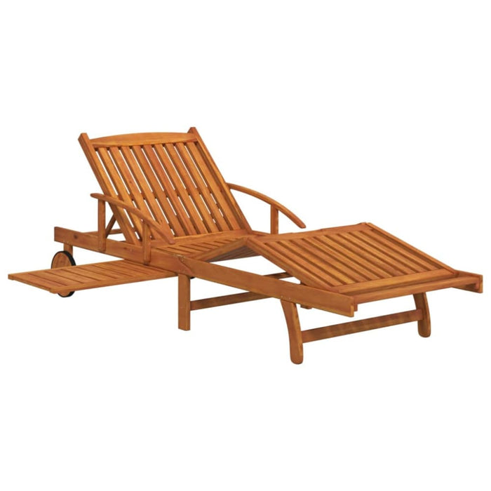 Sun Loungers 2 Pcs Solid Wood Acacia Tobakli