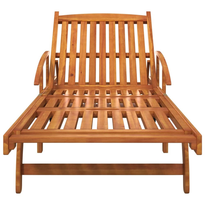 Sun Loungers 2 Pcs Solid Wood Acacia Tobakli