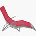 Sun Loungers 2 Pcs Steel Frame and Textilene Red Aobaa