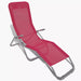 Sun Loungers 2 Pcs Steel Frame and Textilene Red Aobaa