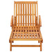 Sun Loungers 2 Pcs With Table And Cushions Solid Wood