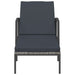 Sun Loungers 2 Pcs with Table Poly Rattan Grey Toiltk