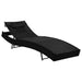 Sun Loungers 2 Pcs with Table Poly Rattan and Textilene