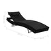 Sun Loungers 2 Pcs with Table Poly Rattan and Textilene