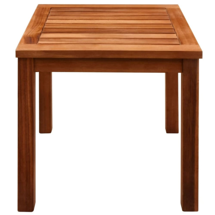 Sun Loungers 2 Pcs with Table Solid Acacia Wood