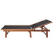 Sun Loungers 2 Pcs with Table Solid Acacia Wood