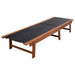 Sun Loungers 2 Pcs with Table Solid Acacia Wood