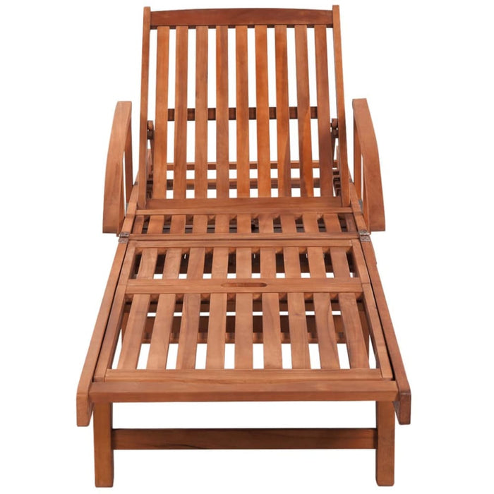 Sun Loungers 2 Pcs With Table Solid Acacia Wood Xiallx