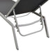Sun Loungers 2 Pcs with Table Steel and Textilene Black