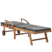 Sun Loungers with Cushions 2 Pcs Solid Teak Wood Dark Grey