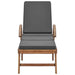 Sun Loungers with Cushions 2 Pcs Solid Teak Wood Dark Grey