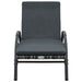 Sun Loungers with Table Poly Rattan Anthracite Aiiai