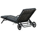Sun Loungers With Table Poly Rattan Anthracite Aiiai