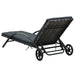 Sun Loungers with Table Poly Rattan Anthracite Aiiai