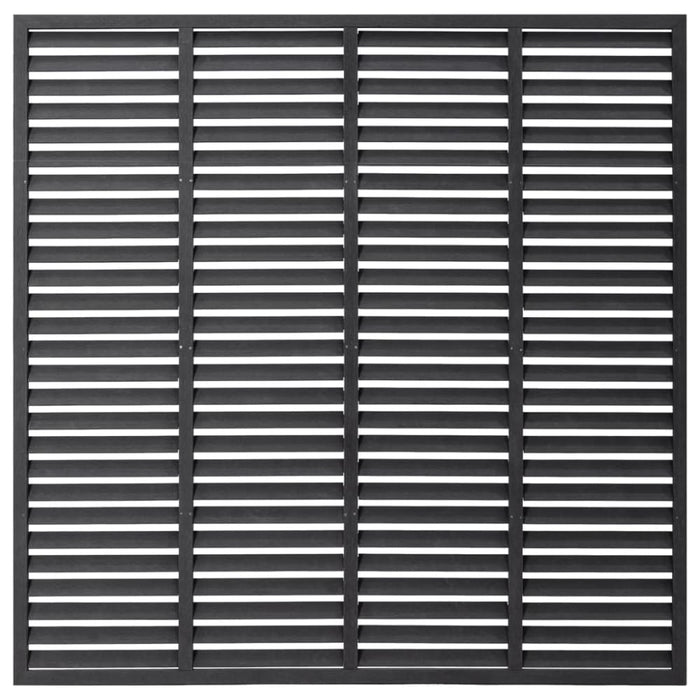 Louver Fence Wpc 180x180 Cm Grey Tonobi