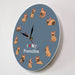 I Love my Frenchie Puppy Dog Printed Wall Clock Breed