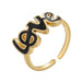 Love Letter Rings Exquisite 18k Gold Plated Finger Lover