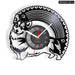 Love you to the Moon Corgi Vinyl Record Clock
