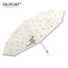 Lovely Cat Design Black Coating Automatic Umbrella