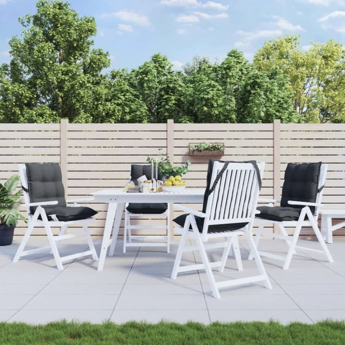 Lowback Chair Cushions 4 Pcs Anthracite Oxford Fabric Tiilix