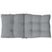 Lowback Chair Cushions 4 Pcs Grey Oxford Fabric Tiilip