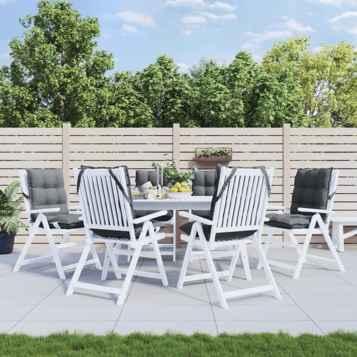 Lowback Chair Cushions 6 Pcs Anthracite Oxford Fabric Tiilit