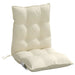 Lowback Chair Cushions 6 Pcs Cream Oxford Fabric Tiilik