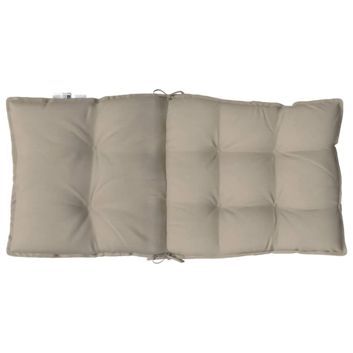 Lowback Chair Cushions 6 Pcs Taupe Oxford Fabric Tiilki