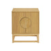 Luca Bedside Table Split Door Night Stand - Natural