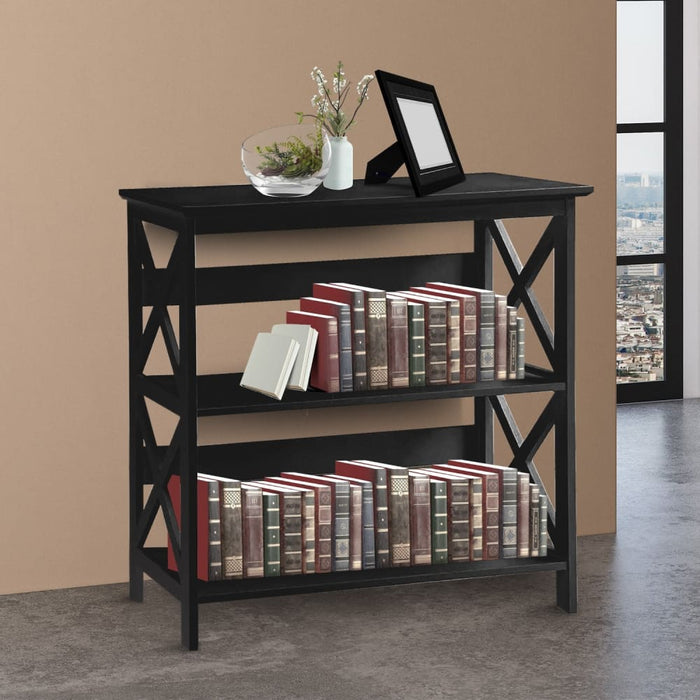 Lucas 3-tier Bookshelf - Black