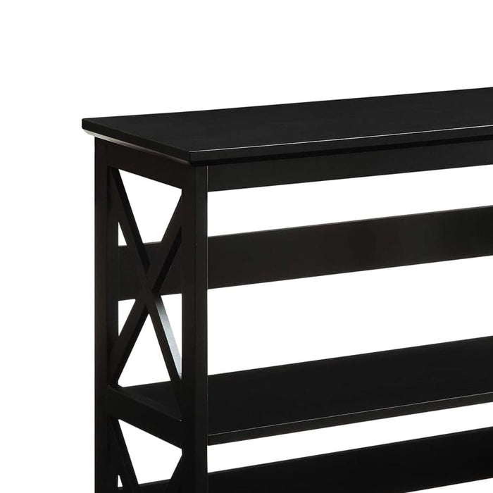 Lucas 3-tier Bookshelf - Black