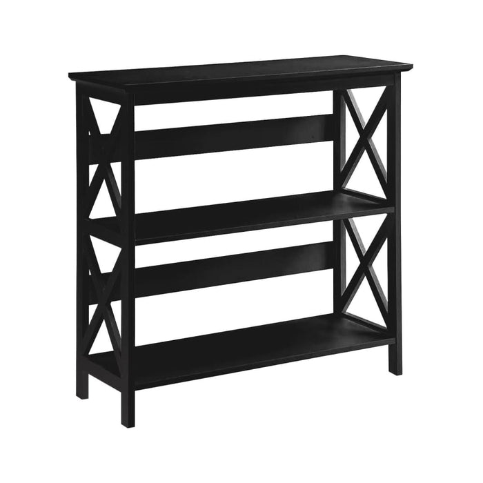 Lucas 3-tier Bookshelf - Black