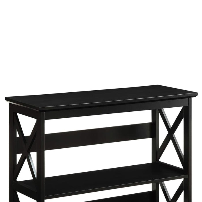 Lucas 3-tier Bookshelf - Black