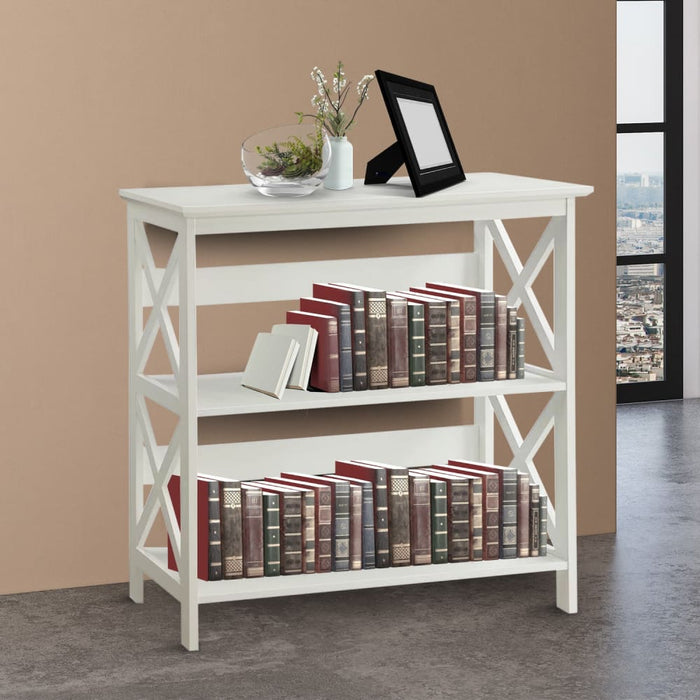 Lucas 3-tier Bookshelf - White
