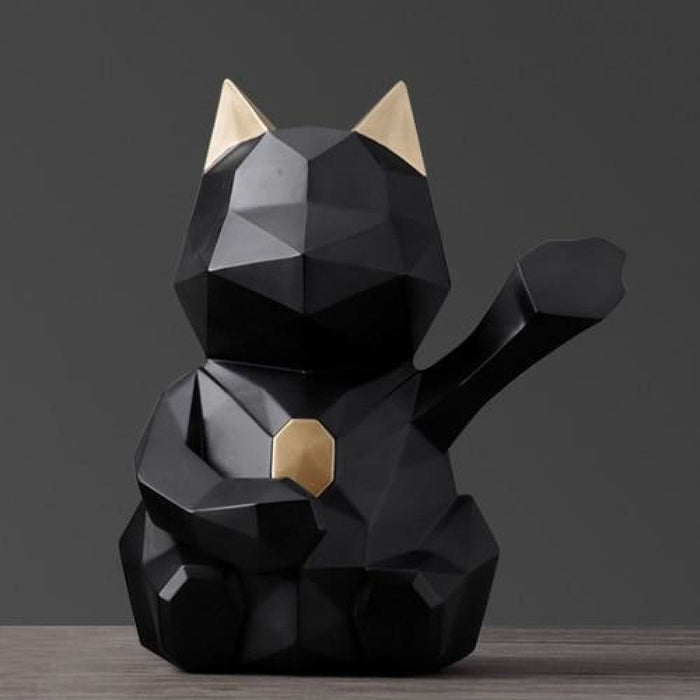 Lucky Cat Figurine Decorative Cute Piggy Bank for Children