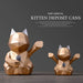 Lucky Cat Figurine Decorative Cute Piggy Bank for Children