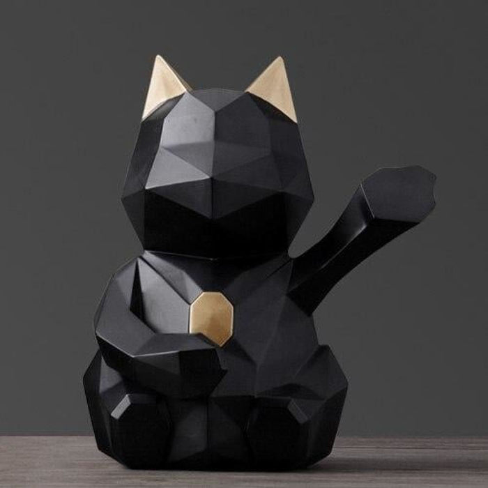 Lucky Cat Figurine Decorative Cute Piggy Bank for Children