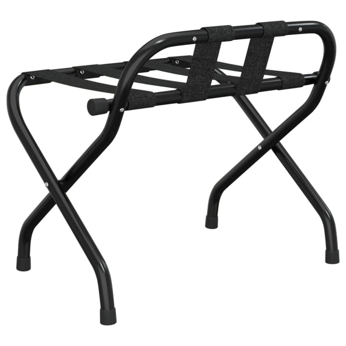 Luggage Rack with Backrest Black 56x39x52 Cm Optbip