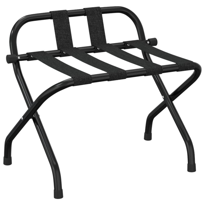 Luggage Rack with Backrest Black 56x39x52 Cm Optbip