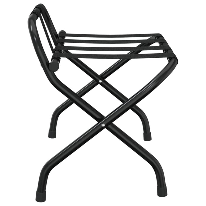 Luggage Rack with Backrest Black 56x39x52 Cm Optbip