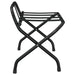Luggage Rack with Backrest Black 56x39x52 Cm Optbip
