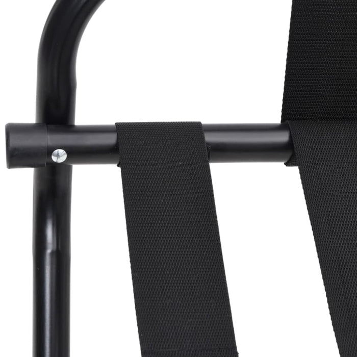 Luggage Rack with Backrest Black 56x39x52 Cm Optbip