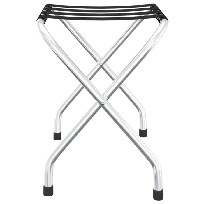 Luggage Rack Black And Silver 56x40x49 Cm Optbil