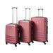 Abs Luggage Suitcase Set 3 Code Lock Travel Carry Bag