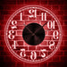 Led Luminous Backwards Wall Clock