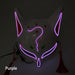 Luminous Japanese Neon Light Fox Mask Anime Cosplay Party