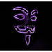 Luminous Led Neon Light Mask v for Vendetta Guy Fawkes